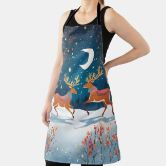 Tablier Night Reindeers