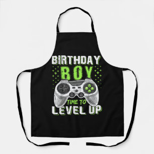 Tablier Niveau Up Anniversaire Jeu vidéo pour garçon