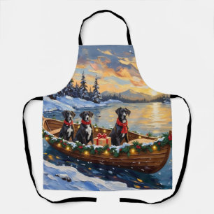 Tablier Noël Bateau de Noël Grand Danois