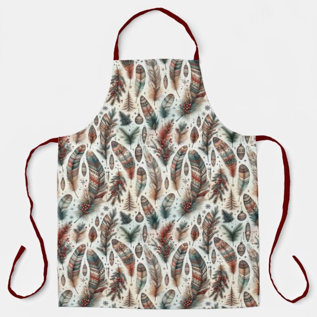 Tablier Noël Boho (Recto)