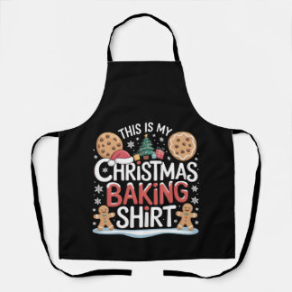 Tablier Noël Cookie Baking Chemise Gingerbread Baker