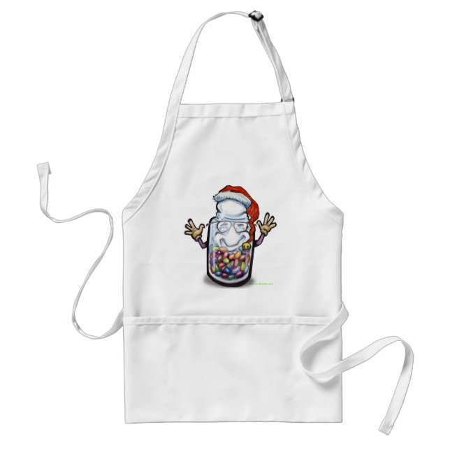 Tablier Noël de compteurs d'haricot (Devant)