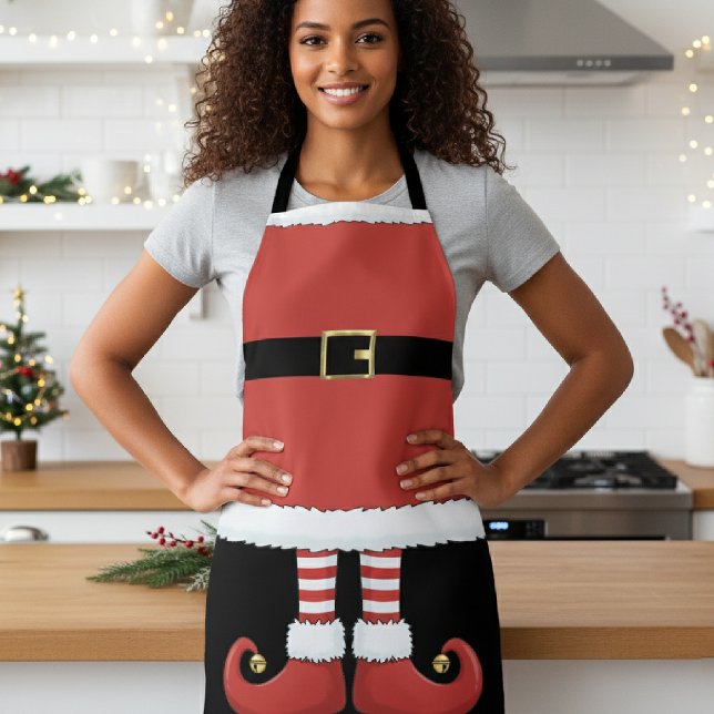 Tablier Noël Elfe Rouge (Créateur téléchargé)