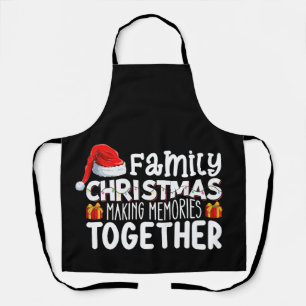 Tablier Noël familial Faire des souvenirs ensemble Vacance
