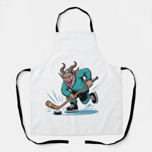 Tablier Noël Joue au Hockey sur Glace Spooky Noël Sport