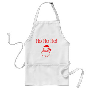 Tablier Noël Père Noël Ho Ho Ho Red Xmas Apron