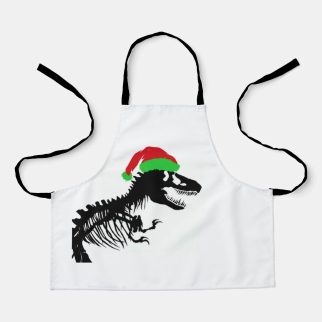Tablier Noël T-Rex (Recto)