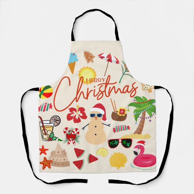 Tablier Noël tropical (Recto)