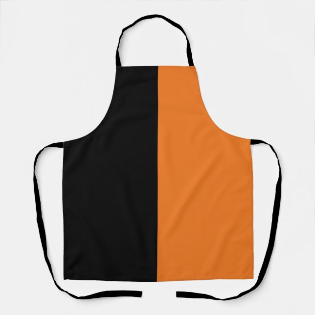 Tablier Noir et orange (Recto)