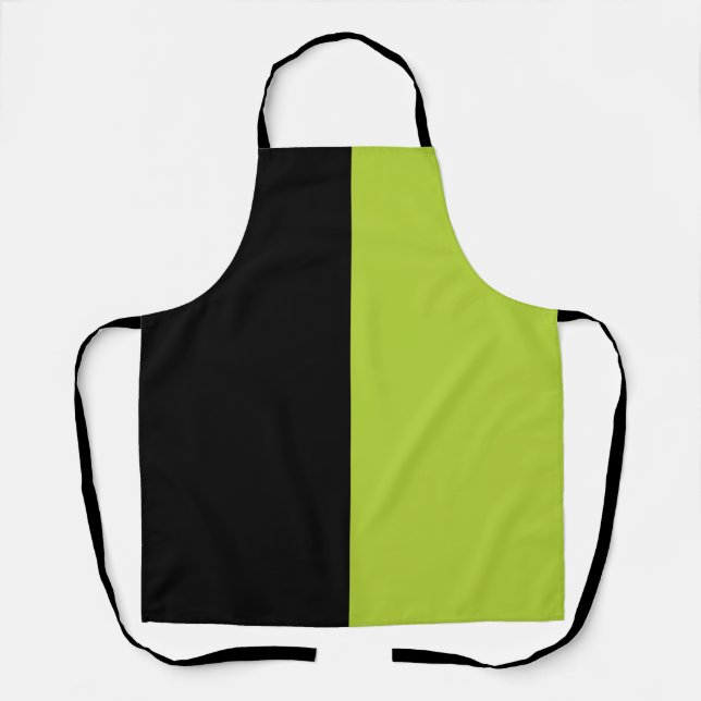 Tablier Noir et vert néon (Recto)