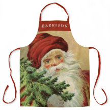 Nom de l'arbre de Noël du Père Noël vintage