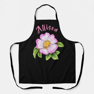 Tablier Nom des femmes florales noires