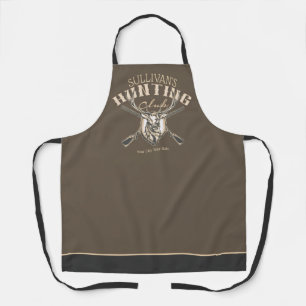 Tablier Nom du chasseur sur mesure Deer Trophy Rifle Hunte