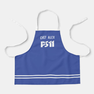 Tablier Nom du chef et logo de l'école Enfants personnalis