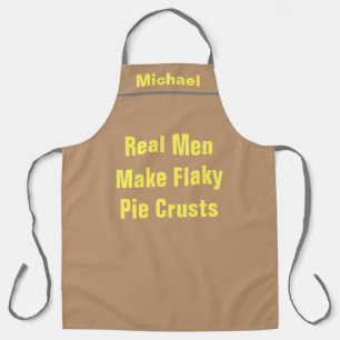 Tablier Nom du chef personnalisé Flaky Pun de croûte à tar