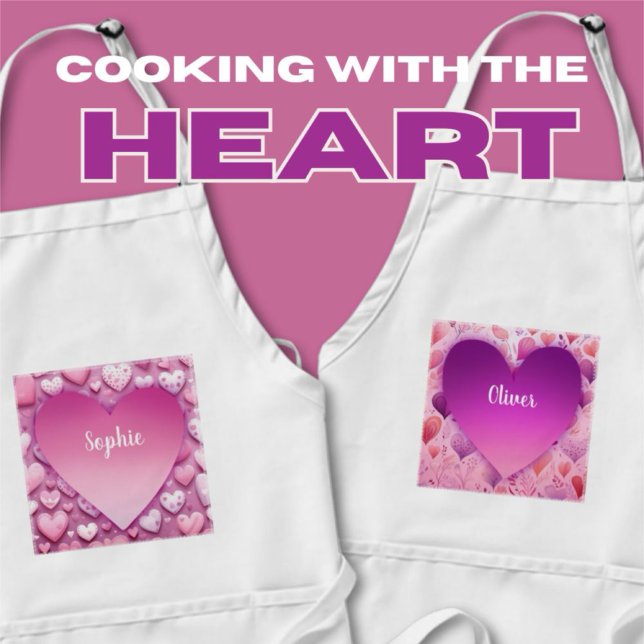 Tablier Nom du coeur pourpre (Créateur téléchargé)