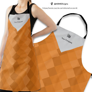 Tablier Nom du logo de la société promotionnelle Orange & 