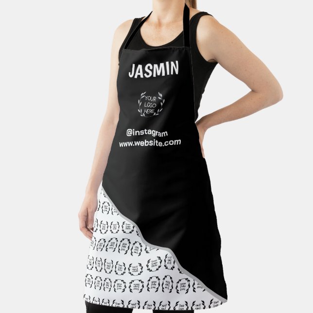 Tablier Nom du motif de bloc de couleur du logo de l'entre (Insitu)