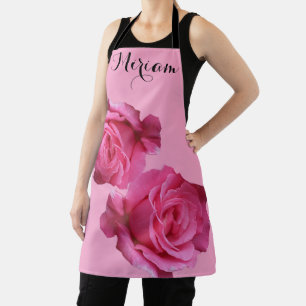 Tablier Nom Miriam personnalisable joli rose rose rose flo