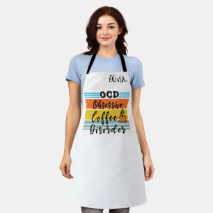 Tablier Nom personnalisé Barista Apron Pour Café Shop ou C
