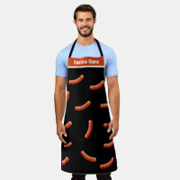Nom Personnalisé Big Hot Dog Apron Funny Aprons Po