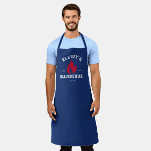 Tablier Nom personnalisé   Cadeau BBQ Pour Hommes   Barbeq