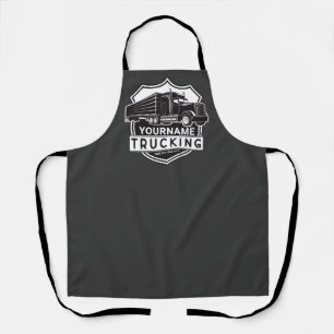 Tablier NOM personnalisé Camions Big Rig Semi Trucker