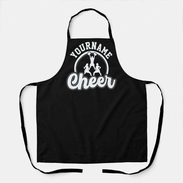 Tablier NOM personnalisé Cheer Team Varsity Pom-pom girl (Recto)