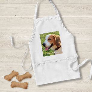 Tablier Nom personnalisé de photo de chien de beagle et d