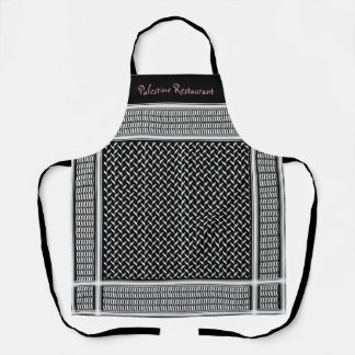 Tablier Nom personnalisé Keffiyeh palestinien