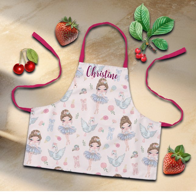 Tablier Nom personnalisé Ma douce Ballerina (Créateur téléchargé)