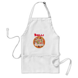 Tablier Nom personnalisé Maison de pizza italienne Adulte 