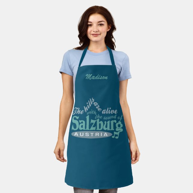 Tablier Nom personnalisé Salzbourg (Porté)