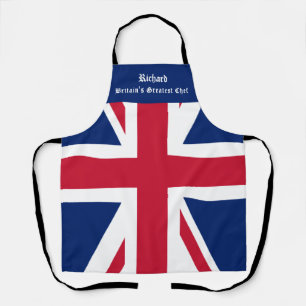 Tablier Nom personnalisé Union Jack