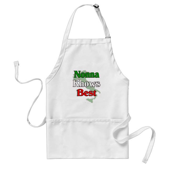 Tablier Nonna (grand-mère italienne) m sait le meilleur (Devant)