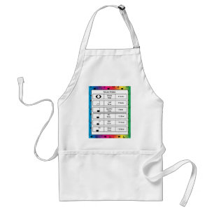 Tablier Notes musicales sur Rainbow Arrière - plan Apron