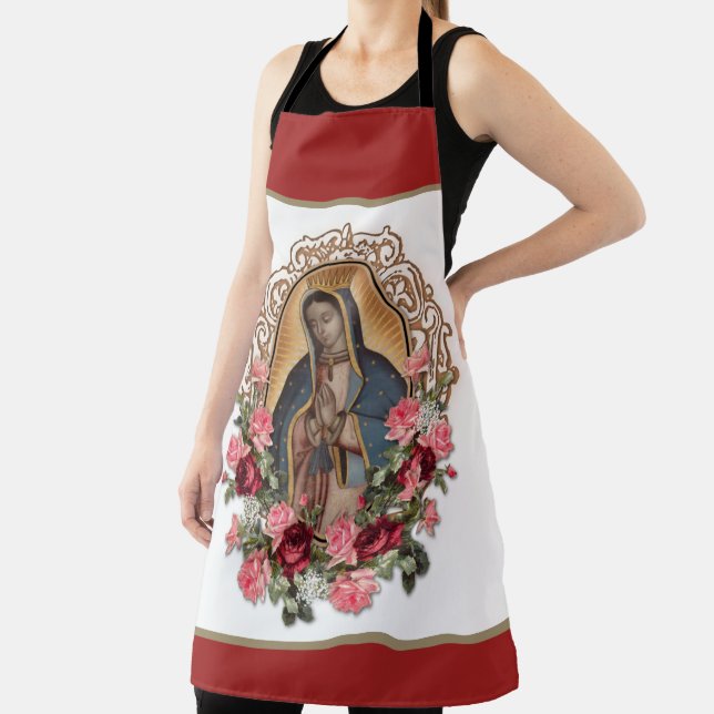 Tablier Notre-Dame de Guadalupe Vierge Marie Rose (Insitu)