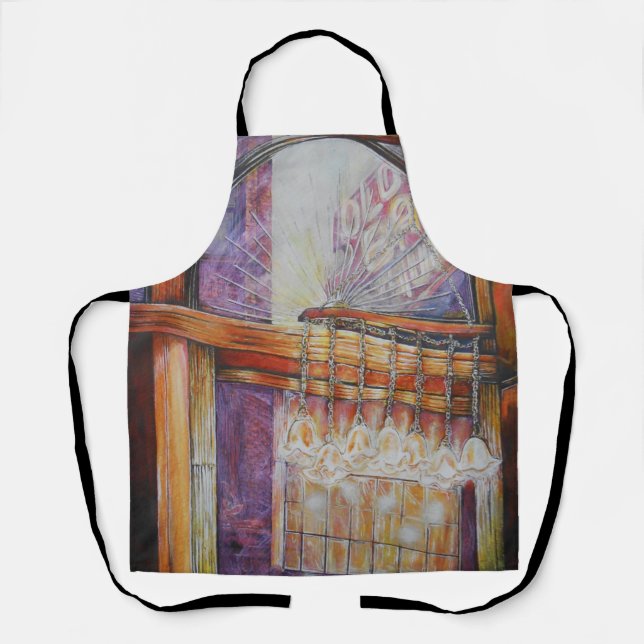 Tablier Nous sommes tous des papillons de nuit volant auto (Recto)