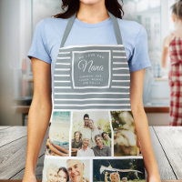 NOUS VOUS AIMONS NANA Photo Collage Dusty Grey Blu