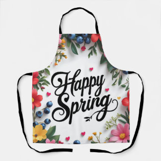 Tablier "Nouvelles saveurs du printemps : 'JOYEUX PRINTEMP