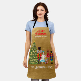 Tablier Nutcracker Famille de cinq amusants Noël
