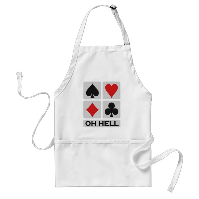 Tablier O Hell apron - choisir style & couleur (Devant)