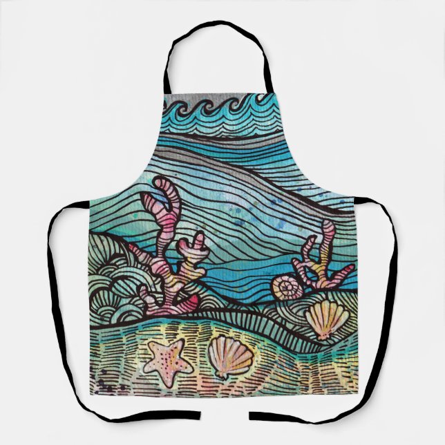 Tablier Océan (Recto)