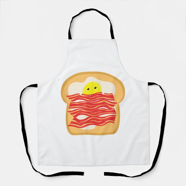Tablier Oeuf Amusant Dans Un T-Shirt Lit Bacon - Brea Nour (Recto)
