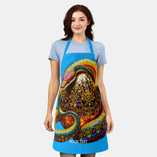 Tablier Œuf de serpent mignon fantastique vibrant