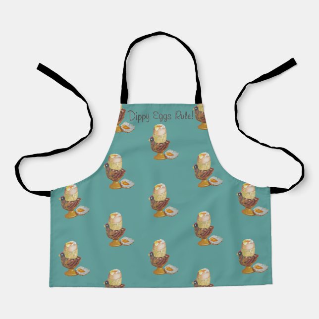 Tablier oeuf trempette en forme d'oeuf tasse amusant (Recto)