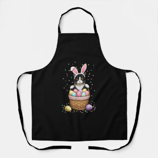 Tablier OEufs de lapin de chat Oeufs de Meowa Rabbit de Pâ