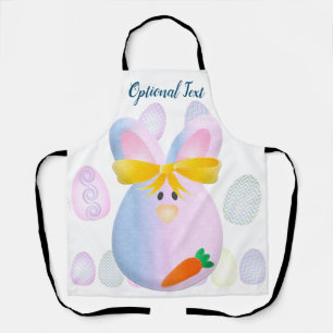 Tablier Oeufs et lapins prêts pour Pâques
