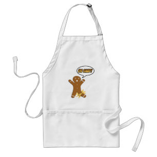 Tablier Oh Snap Funny Christmas Gingerbread Homme Broken