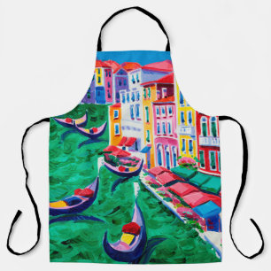 Tablier  oil painting of beautiful venice, Italy on canvas